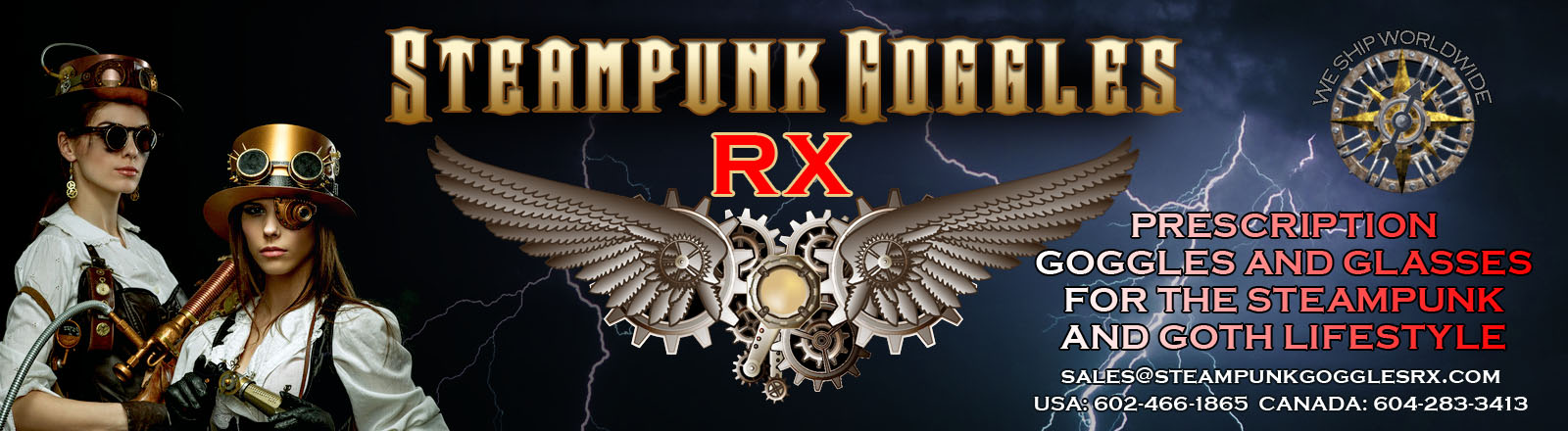 Steampunk Goggles RX